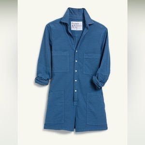 Frank and Elileen Ireland Long Sleeve Playsuit in color Royal Blue Size XS.